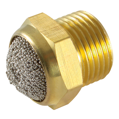 1/8" BSPP Male Domed Silencer - 1/8" BSP Parallel Male, Silencer, Pad Sintered Bronze, Brass Body 7020, KelmAll images used are for illustrative purposes only