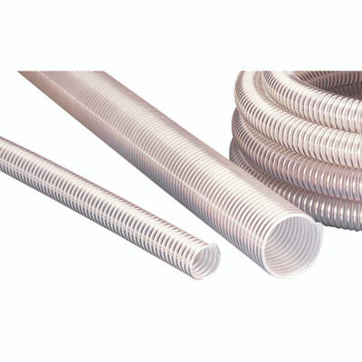 10M AIRDUCï¿½ï¿½PUR 356 AS (XHD) 65 mm ID - Antistatic polyurethane hose, super-heavy, microbe resistant, Temperature Range -40ï¿½C to 90ï¿½C, short time to 125ï¿½C, AIRDUCï¿½ profile hose, spring steel wire firmly embedded in wall, wall thickness 2,0 to