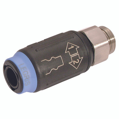 1/2" MALE BSPP COUPLING - 1/2" BSP Parallel Male, Pneumatic Quick Release, Valved, Coupling, Series C9000 ISO 6150B, Safety, Brass Nickel Plated, Working Temperature -20°C to +60°C, Maximum Working Pressure 16 bar, Parker LegrisAll imag 1/2" MALE BSPP COUPLING - 1/2" BSP Parallel Male, Pneumatic Quick Release, Valved, Coupling, Series C9000 ISO 6150B, Safety, Brass Nickel Plated, Working Temperature -20°C to +60°C, Maximum Working Pressure 16 bar, Parker LegrisAll imag