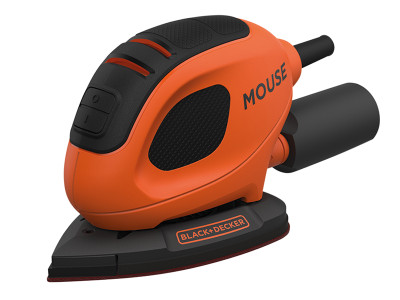 BLACK + DECKER BEW230BCA Heritage Mouse Sander 55W 240V - The Black & Decker BEW230BCA Heritage Mouse Sander has a detailed base which is designed to give better results when sanding intricate areas BLACK + DECKER BEW230BCA Heritage Mouse Sander 55W 240V - The Black & Decker BEW230BCA Heritage Mouse Sander has a detailed base which is designed to give better results when sanding intricate areas