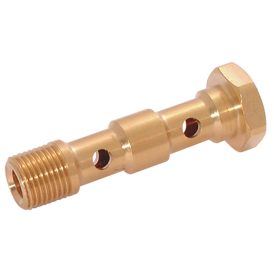 3/8" BANJO STEM DOUBLE - 3/8" BSP Parallel Male, Metric Push-in Fitting, Double Banjo Bolt, Plastic, Working Temperature 0°C to +23°C, Maximum Working Pressure 10 bar, John GuestAll images used are for illustrative purposes only 3/8" BANJO STEM DOUBLE - 3/8" BSP Parallel Male, Metric Push-in Fitting, Double Banjo Bolt, Plastic, Working Temperature 0°C to +23°C, Maximum Working Pressure 10 bar, John GuestAll images used are for illustrative purposes only