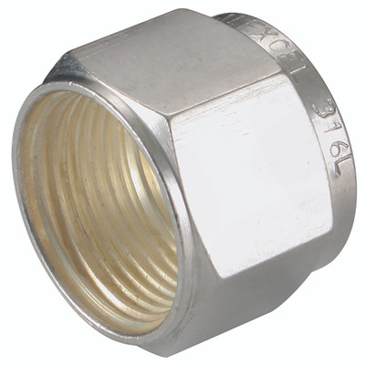 NUT 6 OD - 6mm Outside Diameter, Hydraulic Twin Ferrule Metric Compression Fitting, Nut, Tube x Tube, 316 Stainless Steel, PanamAll images used are for illustrative purposes only