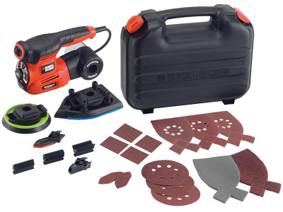 BLACK + DECKER KA280K 4-in-1 Multi Sander 220W 240V - The BLACK + DECKER KA280K 4-in-1 Multi Sander is ideal for all types of wood based sanding BLACK + DECKER KA280K 4-in-1 Multi Sander 220W 240V - The BLACK + DECKER KA280K 4-in-1 Multi Sander is ideal for all types of wood based sanding