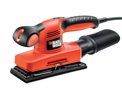 BLACK + DECKER KA320EKA 1/3rd Sheet Variable Speed Orbital Sander 240W 240V - The BLACK &#43; DECKERKA320EKA 1/3rd Sheet Variable Speed Orbital Sander has a large orbit size with variable speed settings for greater control when sanding