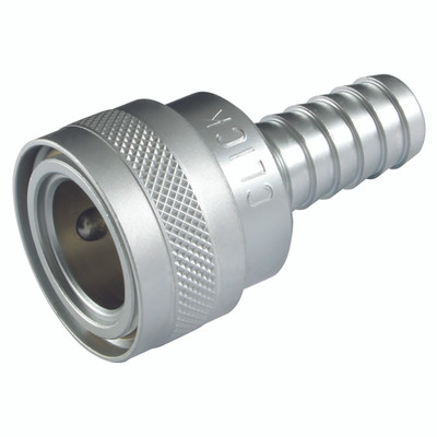 1/2" CLICK COUPLING X 3/8" HOSETAIL - Hose Tail Coupling, Click System, To Suit 3/8" Hose Inside Diameter, Valved, Maximum Temperature -30Ã‚Â¬Ã¢Ë†Å¾C to +80Ã‚Â¬Ã¢Ë†Å¾C, Maximum Pressure 25, NitoAll images used are for illustrative purposes only