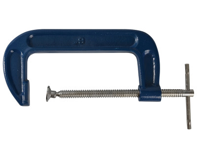 BlueSpot Tools Fine Thread G-Clamp 150mm (6in) - The BlueSpot Fine Thread G-Clamps have a fine thread with reinforced shoulders for strength