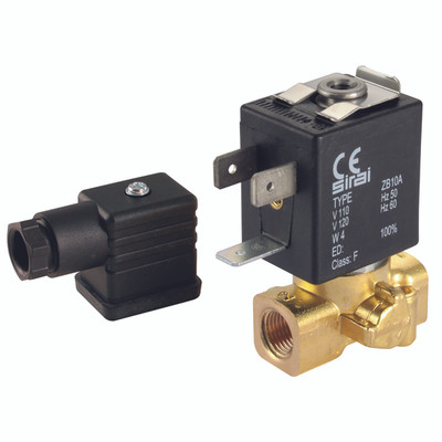 1/4" BSP 3/2 NC SOLENOID VALVE 24V 50HZ - 1/4" BSP Parallel Female, General Purpose 3/2 N/C, Direct Acting Solenoid Valve, 24/50, 14VA Coil Consumption, Coil Replacement A30AE, Nominal Diameter 2