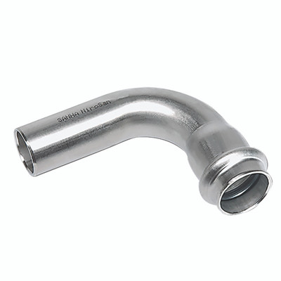 15MM S9000 90ÔøΩÔøΩ BEND FEM X MALE PE - 15mm Outside Diameter x 15mm Inside Diameter, Press Fit Piping System, Series 9000, 90° Female x Plain End, Elbow, Stainless Steel, EPDM, Seal, Working Temperature -30°C to +120°C, Maximum Working Pr 15MM S9000 90ÔøΩÔøΩ BEND FEM X MALE PE - 15mm Outside Diameter x 15mm Inside Diameter, Press Fit Piping System, Series 9000, 90° Female x Plain End, Elbow, Stainless Steel, EPDM, Seal, Working Temperature -30°C to +120°C, Maximum Working Pr