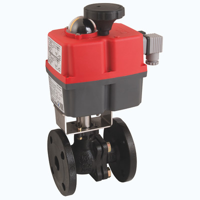 1.1/4" PN16 FLANGED CI BV J4CS20 MV ACT - 1 1/4" Flange, Actuated Cast Iron Ball Valve, Flanged PN16 Ball Valve Fitted with a J+J J4CS Electric Actuator, Maximum Working Temperature 80Ã‚Â°CAll images used are for illustrative purposes only
