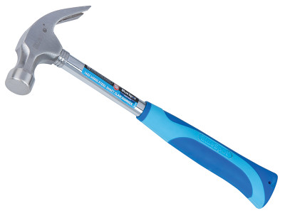 BlueSpot Tools Claw Hammer 450g (16oz) - The BlueSpot Steel Shafted Claw Hammer features a contoured handle for a more secure grip