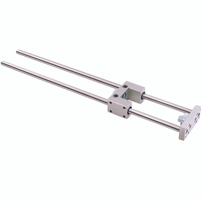 GUIDE UNIT 50MM DIA. CYL UP TO 100MM STR - 20mm Bore x 100mm Stroke, Cylinder Guide Unit, U Type with Self-lubricating Bushings, Metal WorkAll images used are for illustrative purposes only