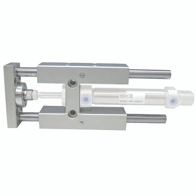 CYLINDER GUIDE ISO6432 16X250 BB - Pneumatic Cylinder Accessory, Ball Bearing, ISO6432 Cylinder Guide, to Suit 16mm Nominal Bore Cylinder, 100mm Stroke Length, Aluminium/Carbon Steel, KelmAll images used are for illustrative purposes only