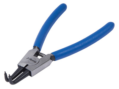 BlueSpot Tools Circlip Pliers External Bent 90⁰ Tip 150mm (6in) - The BlueSpot External Circlip Pliers are manufactured from chrome vanadium steel