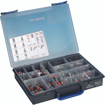 ASSORTED 8MM PUSH-IN FITTINGS KIT - Push-in Fittings Kit, Brass Nickel Plated, Working Temperature -20Ã‚Â° C to +150Ã‚Â°C, Working Pressure -0