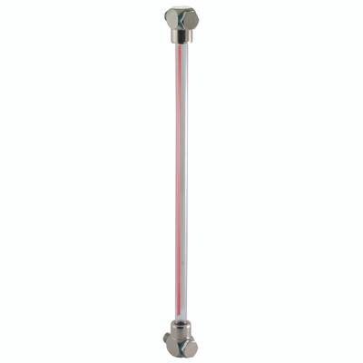 1/2" BSPP QUIFITT LIQ LEVEL GAUGE 450MM - 1/2" BSP Parallel Male, Liquid Level Gauge, QuickFit, Centres 100mm, Sight Tube Material Polycarbonate, Fitting Material Brass Nickel Plated, Maximum Working Temperature +65Ã‚Â°C, Maximum Working Pressure 3, Seetr