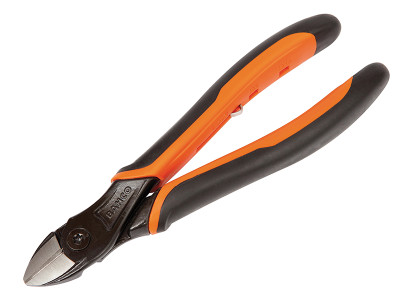 Bahco 2101G ERGO™ Side Cutting Pliers Spring In Handle 140mm (5.1/2in) - The Bahco ERGO&trade; Side Cutting Pliers are made from high-performance steel, with a black anti-corrosion finish and edges which are induction hardened at 62 HRC