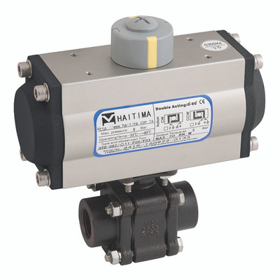1/2"2013KMD CS FB BSP CTFE BSP BV - 1/2" BSP Parallel, 3 Piece Ball Valve Fitted with a Pneumatic Actuator, Single Acting, ATEX, Fire Safe Approved, Carbon Steel Valve Material, Viton Seal Material, Valve Working Temperature -20Ã‚Â°C to +220Ã‚Â°C, Actuato