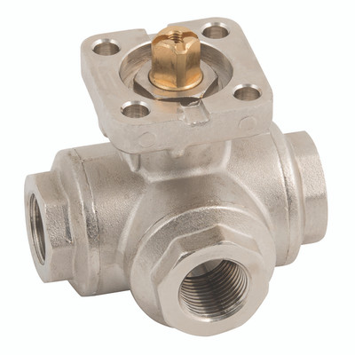 1.1/4" BSP FEM 3/W L PORT DIRECT MNT B/V - 3/8" BSP Parallel Female, Direct Mount Ball Valve, 3 Way L Port, Nickel Plated Brass Body, PTFE Seal, Working Temperature -20�C to +130�C, Maximum Working Pressure 40 bar, FT ProAll images used are for ill 1.1/4" BSP FEM 3/W L PORT DIRECT MNT B/V - 3/8" BSP Parallel Female, Direct Mount Ball Valve, 3 Way L Port, Nickel Plated Brass Body, PTFE Seal, Working Temperature -20�C to +130�C, Maximum Working Pressure 40 bar, FT ProAll images used are for ill