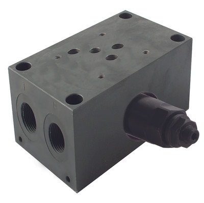 CETOP 5  2 ST MANIFOLD STEEL C/W PRV - Hydraulic CETOP Control Valve & Accessory, 5 Steel Manifolds with Pressure Relief Valve, Ports: P & T 3/4", A & B 1/2", Female, BSP Parallel, 1 Stations, Maximum Working Pressure 345 bar, AmeraAll images used are