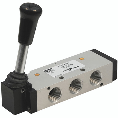 G 1/8 5/2 LEVER DETENT - 1/4" BSP Parallel Female, Valve, 3/2 Function, Lever/Lever Actuation, Working Temperature -40Ã‚Â°C to +60Ã‚Â°C, Maximum Working Pressure 16 bar, ParkerAll images used are for illustrative purposes only