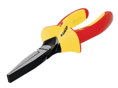Bahco 2421S ERGO™ Insulated Flat Nose Pliers 140mm (5.1/2in) - Bahco ERGO&trade; Insulated Flat Nose Pliers have been designed for gripping flat material