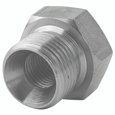 3"BSPP 60 CNEX2"NPTF M/F FIXED BUSH - 3/4" BSP Parallel Male x 3/8" NPT Female, Hydraulic Adaptor Steel, 60Ã‚Â° Cone x Fixed Female, Bush, Zinc Plated Mild Steel, Maximum Working Pressure 210 bar, Burnett & HillmanAll images used are for illustrative p