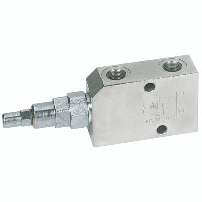 3/4" BSP SINGLE OVERCENTRE VALVE - 3/8" BSP Parallel Female, Threaded Hydraulic, Single, Overcentre Valve, 1:3