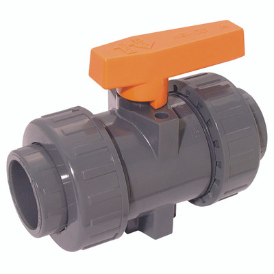 2" ID UPVC BALL VALVE DOUBLE UNION - 1