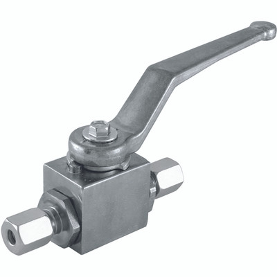 COMP BALL VALVE 35MM OD LIGHT DUTY - 10mm Outside Diameter, Hydraulic DIN 2353 Compression Ball Valve, Tube x Tube, Light Duty, Maximum Working Pressure 400 bar, Danfoss WaltechAll images used are for illustrative purposes only