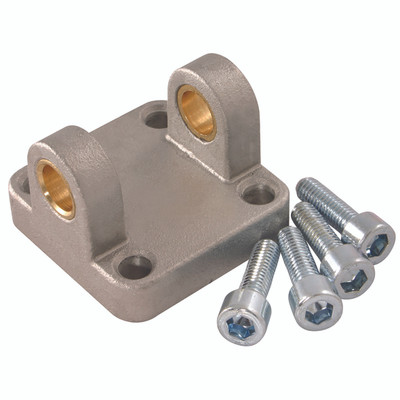 FEMALE TRUNNION TO SUIT 160MM CYLINDER - 160mm Bore, ISO/VDMA Cylinder Mounting, Rear Female Trunnion Mount, Mod C & C H, to Suit 40 Series, Zinc Plated Steel, Working Temperature 0Ã‚Â¬Ã¢Ë†Å¾C to +80Ã‚Â¬Ã¢Ë†Å¾C, CamozziAll images used are for illustrat