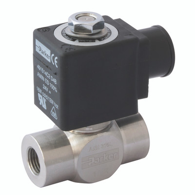 2/2 SOL VAL 1.5 1/8 N/C SS FKM 24VDC - 1/8" BSP Parallel Female, Solenoid Valve, 2/2 Way, Normally Closed, 24V DC, Orifice Size 1