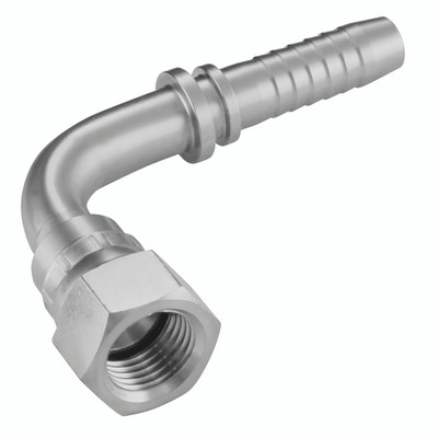 L28 X 3/4"OD 90DEG ST.ST. INSERT TAP NIP - M12 x 1