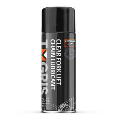 Tygris Clear Forklift Chain Lubricant - PRECISION Clear Forklift Chain Lubricant is a premium-grade oil based product that gives clear lubrication to chains and other moving parts where a dark coloured lubricant would be undesirable Tygris Clear Forklift Chain Lubricant - PRECISION Clear Forklift Chain Lubricant is a premium-grade oil based product that gives clear lubrication to chains and other moving parts where a dark coloured lubricant would be undesirable