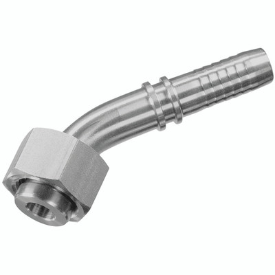 11/16"-16 UNF FEM-3/8" 45 TAIL ST/ST - 9/16" ORFS Female x Swept Hose Tail, 45Ã‚Â¬Ã¢Ë†Å¾ Elbow, To Suit 1/4" Hose Inside Diameter, Stainless Steel, PH IndustriesAll images used are for illustrative purposes only