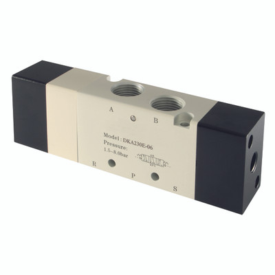 5/3 1/4" BSPP PILOT PILOT SUPPLY SEALED - 1/8" BSP Parallel Female, Pneumatic Control Valve, Pilot/Pilot (Supply Sealed Mid Position), 5/3 Way Pilot, Nitrile Seal, Working Temperature -20Ã‚Â°C to +70Ã‚Â°C, Maximum Working Pressure 8 bar, KelmAll images