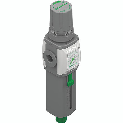 G1/2" F/REG 20 MIC & GAUGE 0-12 BAR - 1/2" BSP Parallel Female, Air Preparation, Airplus Series, Filter Regulator, with Gauge, 20 Micron, Semi Auto Drain, Working Temperature -5°C to +50°C, Maximum Working Pressure 4 bar, PneumaxAll i G1/2" F/REG 20 MIC & GAUGE 0-12 BAR - 1/2" BSP Parallel Female, Air Preparation, Airplus Series, Filter Regulator, with Gauge, 20 Micron, Semi Auto Drain, Working Temperature -5°C to +50°C, Maximum Working Pressure 4 bar, PneumaxAll i