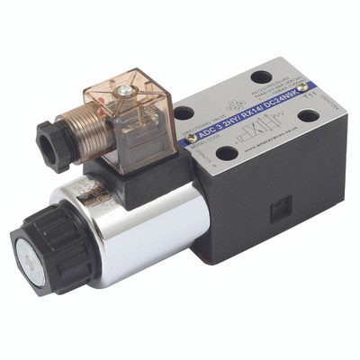ADC 3 2DY/RX14/AC110N9K - Hydraulic CETOP Control Valve & Accessory, CETOP 3 Single Solenoid Valve, Amera, 2 Position, Spring Offset End to End, 110V AC, 80 Litres per minute, Working Fluid Temperature -20°C to +70°C, Maximum Working Pre ADC 3 2DY/RX14/AC110N9K - Hydraulic CETOP Control Valve & Accessory, CETOP 3 Single Solenoid Valve, Amera, 2 Position, Spring Offset End to End, 110V AC, 80 Litres per minute, Working Fluid Temperature -20°C to +70°C, Maximum Working Pre