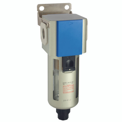 3/8" FILTER 400 SERIES & BRKT AUTO DRAIN - 3/8" BSP Parallel Female, Air Preparation, 400 Series, Auto drain, Filter, Mounting Bracket, 40 Micron, Plastic Guarded Bowl, 7500 Litres per Minute, Working Temperature -5Ã‚Â¬Ã¢Ë†Å¾C to +60Ã‚Â¬Ã¢Ë†Å¾C, Maximum W