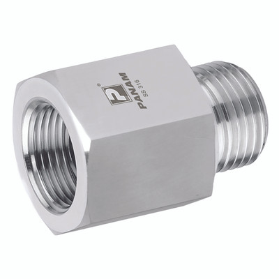 1/2 X 1 BSPP M/F 10KPSI 316 ADAPT - 3/4" BSP Parallel Male x 3/4" BSP Parallel Female, 10,000 psi Rated Steel Adaptor, 316 Stainless Steel, Maximum Working Pressure 690 bar, PanamAll images used are for illustrative purposes only