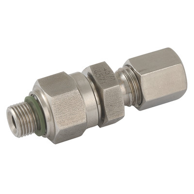 8MM OD X 1/4 BSPP NON RTN (L) SCREW== - 1/4" BSP Parallel Male x 10mm Outside Diameter, Hydraulic 316 Stainless Steel DIN 2353 Compression Valve, Flow Towards Thread, Light Duty, Non-Return Valve, Stainless Steel, PH IndustrieAll images used are for il