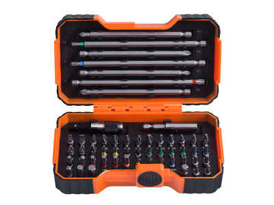 Bahco 59/S54BC Colour-Coded Bit Set, 54 Piece - The Bahco 59/S54BC Colour-Coded Bit Set contains a wide selection of bits suitable for universal use
