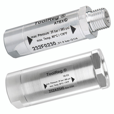 1/4" BSPP MALE/FEMALE 6BAR TOOLREG - 1/4" BSP Parallel Female Inlet  x 1/4" BSP Parallel Female Outlet, Regulator, ToolReg, Aluminium, 500, Litres per Minute, Working Temperature 0Ã‚Â¬Ã¢Ë†Å¾C to +80Ã‚Â¬Ã¢Ë†Å¾C, Maximum Working Pressure 25 bar, Protect Air