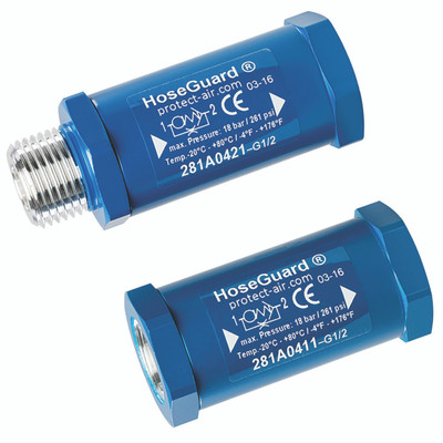 HOSEGUARD AIRFUSE 1/2" BSPP FEM/FEM - 1/4" BSP Parallel Female Inlet x 1/4" BSP Parallel Female Outlet, Safety Valve, Air Fuse, Flow 0-740 Litre per Minute, Maximum Working Pressure 8 bar, JaymacAll images used are for illustrative purposes only