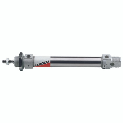 25X40X1/8 BSP DBLE. ACTING CYLINDER - 1/8" BSP Parallel Female Ports, 25mm Bore x 10mm Stroke, Series 24 Double Acting ISO6432 Cylinder, Magnetic, Ã‚Â¬ÃƒËœ25mm, Roundline Barrel Configuration, Stainless Steel Barrel x Stainless Steel Piston Rod, Fixed Cus