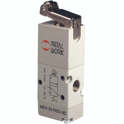 SENS ROLLER LEVER VAL 3/2 G1/8 PORT N/C - 1/8" BSP Parallel Female, 3/2 Normally Closed, Sensitive Roller Lever Valve, Metal WorkAll images used are for illustrative purposes only