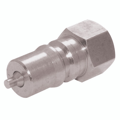 1" BSP FEM ISO-B PLUG ST/ST VITON - 1/8" BSP Parallel Female, Valved, Hydraulic Quick Release, Plug, ISO B Profile, 316 Stainless Steel, Viton Seal, ISO 7241-1 B Standard, Working Temperature -25°C to +175°C, Maximum Working Pressure 250 bar, FT ProA 1" BSP FEM ISO-B PLUG ST/ST VITON - 1/8" BSP Parallel Female, Valved, Hydraulic Quick Release, Plug, ISO B Profile, 316 Stainless Steel, Viton Seal, ISO 7241-1 B Standard, Working Temperature -25°C to +175°C, Maximum Working Pressure 250 bar, FT ProA