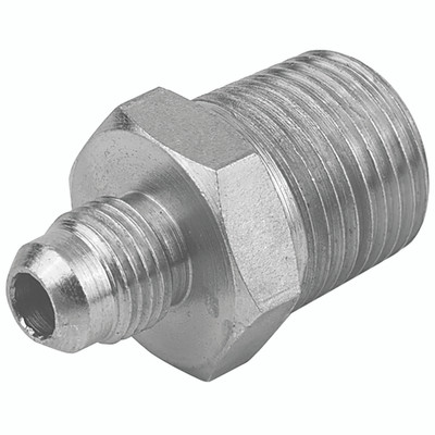 1.1/2" NPTF X 2.1/2"JIC M/M 37 CONE ADAP - 1/2" NPTF Male x 9/16" JIC Male, Hydraulic Adaptor Steel, 37Ã‚Â° Cone, Zinc Plated Mild Steel, Maximum Working Pressure 289 bar, Burnett & HillmanAll images used are for illustrative purposes only