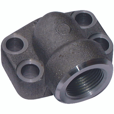 1.1/2" SAE 90° FLANGE C/W 1.1/2" BSPP - 2" Flange, Hydraulic SAE Flange, 90Ã‚Â° Threaded Flange, M12 x 45 Metric Bolt, Maximum Working Pressure 3000 psi, HavitAll images used are for illustrative purposes only