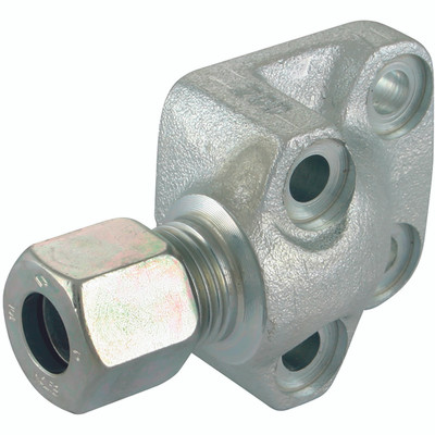 ELB FLANGE COUP 40 SER 35MM OD LD - 15 mm Outside Diameter, Hydraulic DIN 2353 Compression Flange Coupling, 90Ã‚Â° Elbow, 40 Series, Chromium Plated Steel, Maximum Working Pressure 100 bar, Danfoss WaltechAll images used are for illustrative purposes o