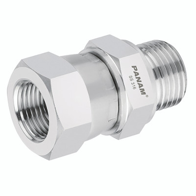 3/4 X 1/2 JICXNPT M/F 10KPSI 316 ADAP - 3/4" JIC Male x 1/2" NPT Female, 10,000 psi Rated Steel Adaptor, 316 Stainless Steel, Maximum Working Pressure 690 bar, PanamAll images used are for illustrative purposes only